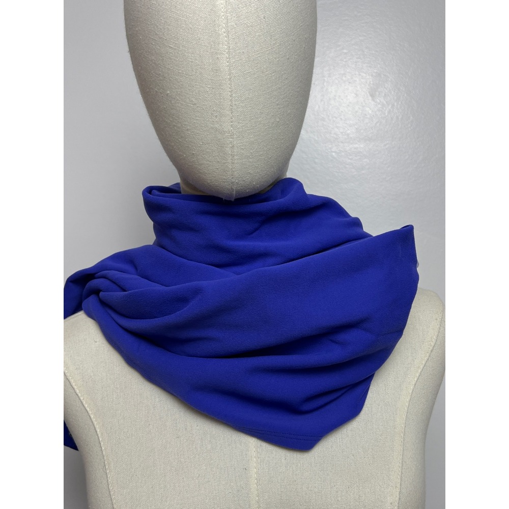 Lululemon Vinyasa Royal Blue Scarf Snap Closure Yoga Athleisure Reversible EUC